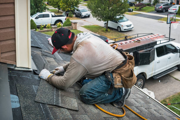 Professional Emergency Roof Repair technician working in Glencoe, MN